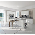 PVC blanc en mélamine Laque UV Kitchen Cabinet